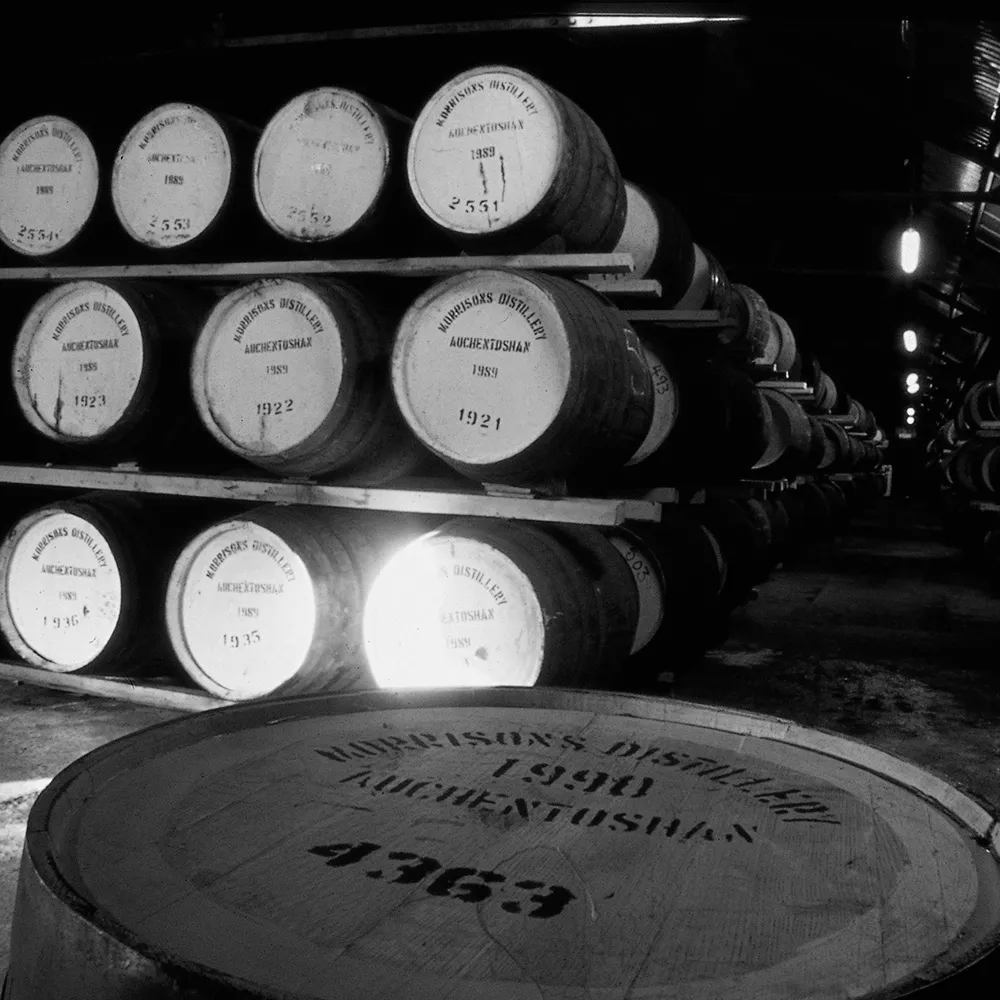 Barrel Warehouse Stacked Casks Nineteen Sixty Nine Auchentoshan