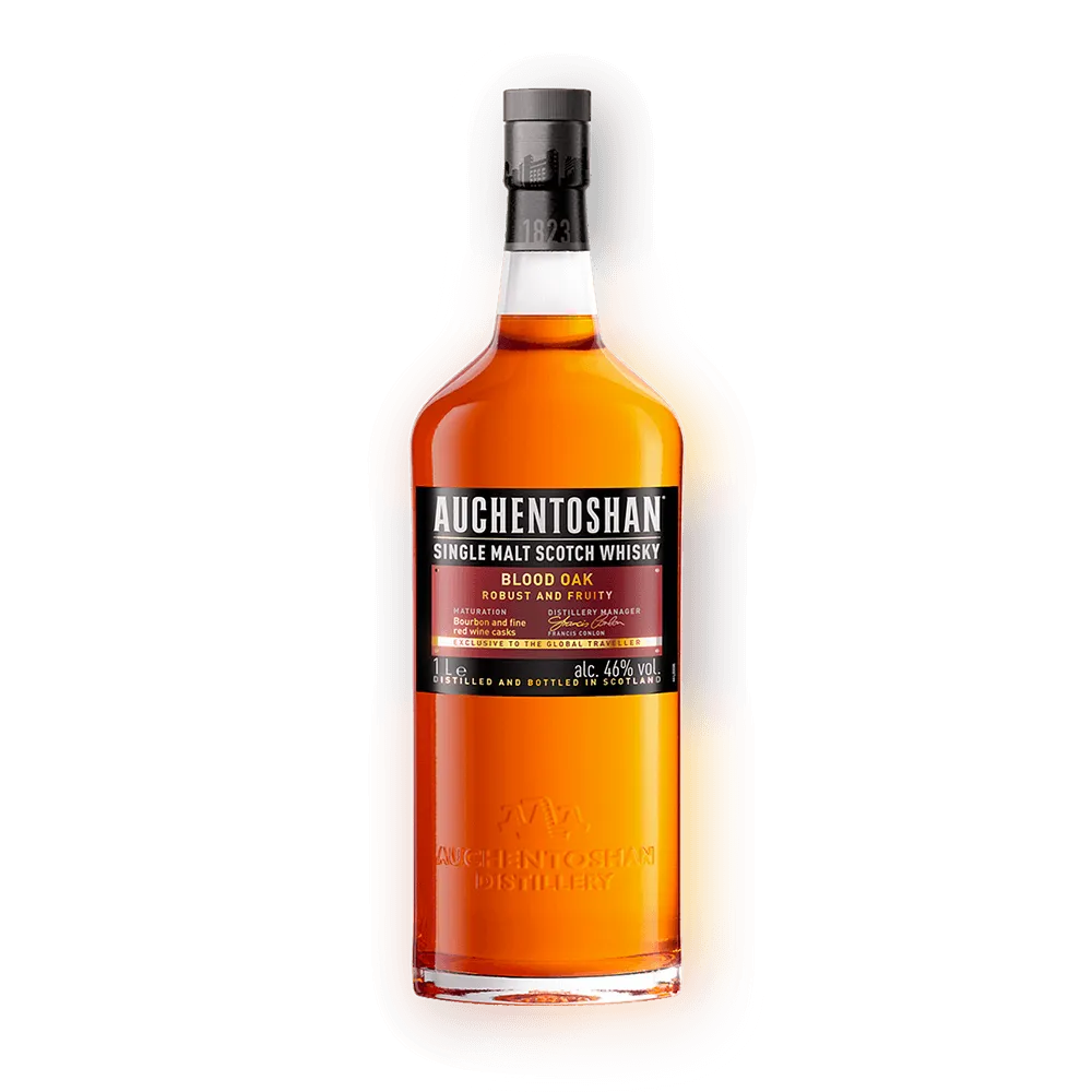 Whisky bottle blood oak