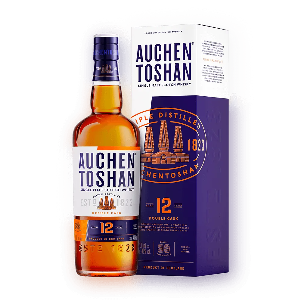 whisky bottle packaging 12 year auchentoshan